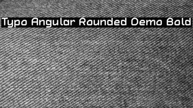 Typo Angular Rounded Demo Bold Font examples
