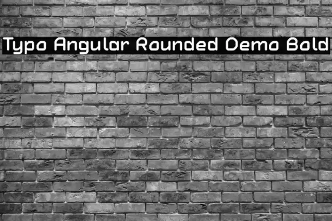 Typo Angular Rounded Demo Bold Font examples