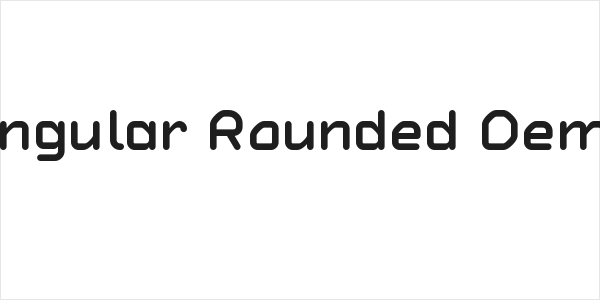 Typo Angular Rounded Demo Bold Logo