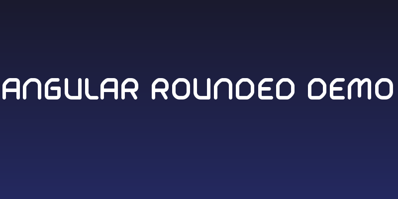 Typo Angular Rounded Demo Bold Social Header