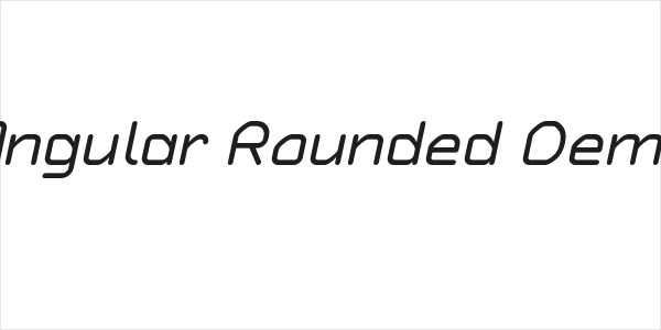 Typo Angular Rounded Demo Italic Logo