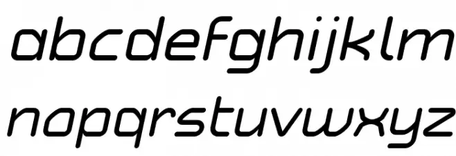 Typo Angular Rounded Demo Italic Font LOWERCASE