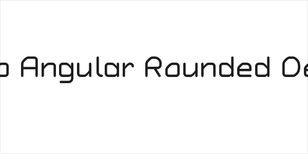 Typo Angular Rounded Demo Logo