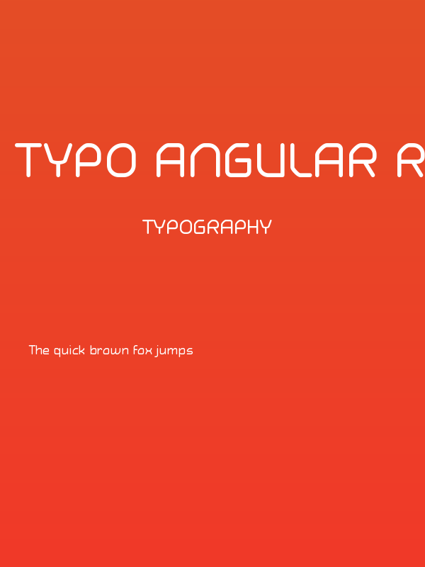 Typo Angular Rounded Demo Poster