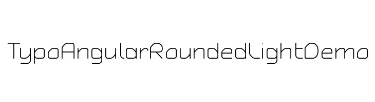Typo Angular Rounded Light Demo  नि: शुल्क फ़ॉन्ट्स डाउनलोड