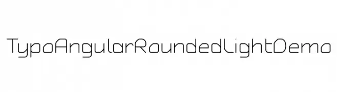 Typo Angular Rounded Light Demo  baixar fontes gratis