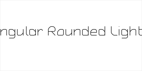 Typo Angular Rounded Light Demo Logo