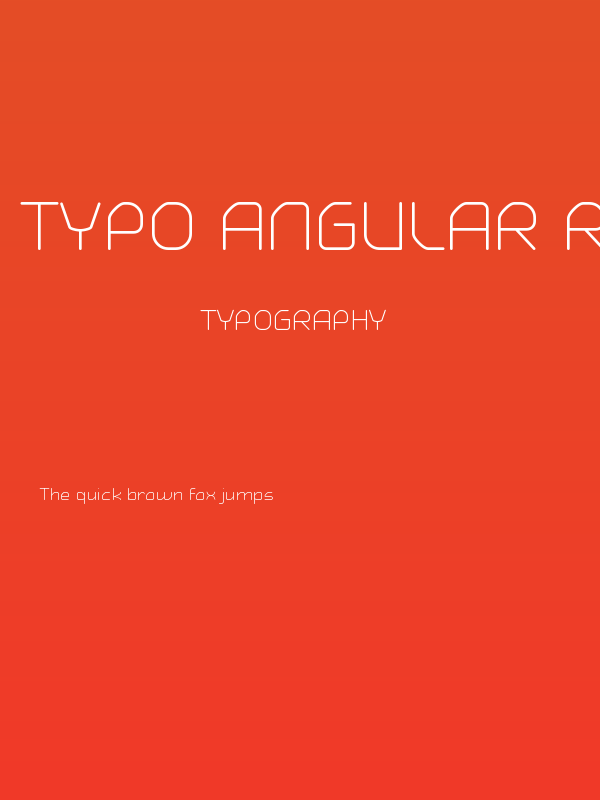 Typo Angular Rounded Light Demo Poster