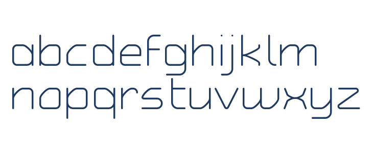 Typo Angular Rounded Light Demo Lowercase