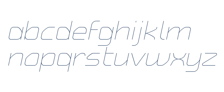 Typo Angular Rounded Thin Demo Italic Lowercase