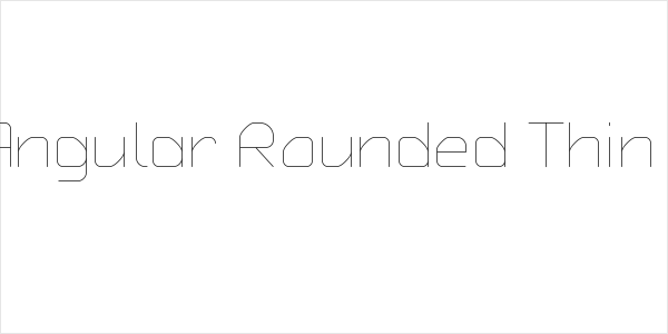 Typo Angular Rounded Thin Demo Logo