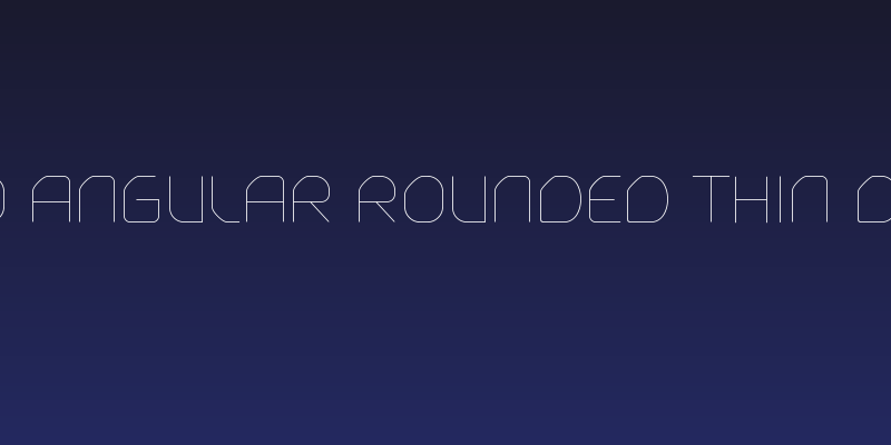 Typo Angular Rounded Thin Demo Social Header