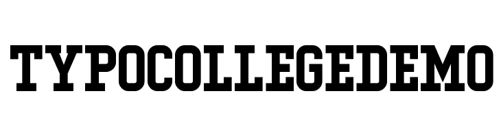 Typo College Demo Fonte