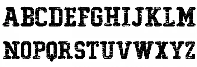 Typo College Destroyed Demo Schriftart Groß