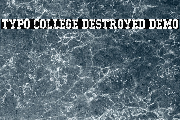 Typo College Destroyed Demo Example 2