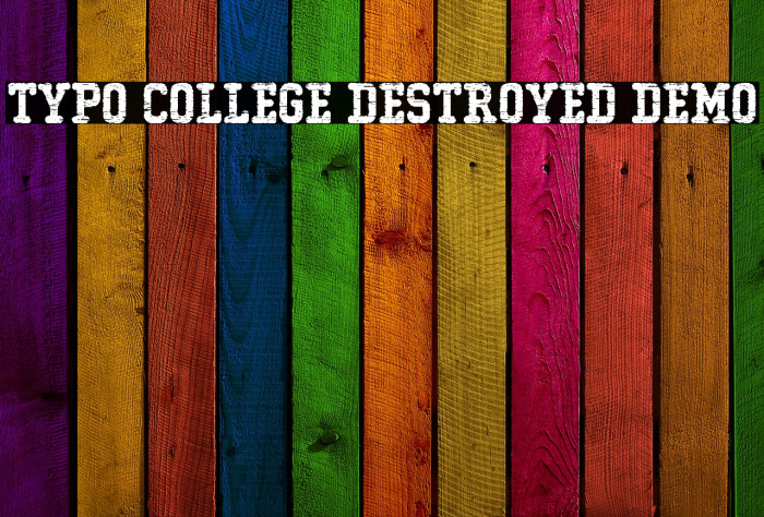 Typo College Destroyed Demo Example 3