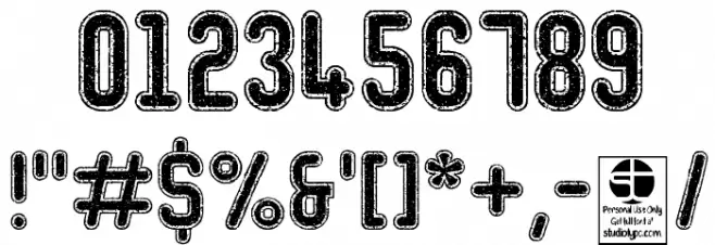 Typo College Dusty Demo Font OTHER CHARS