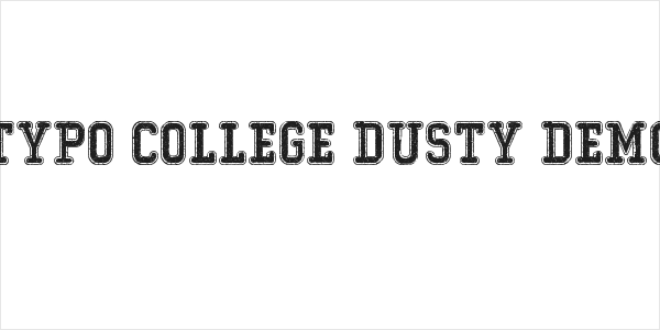 Typo College Dusty Demo Logo