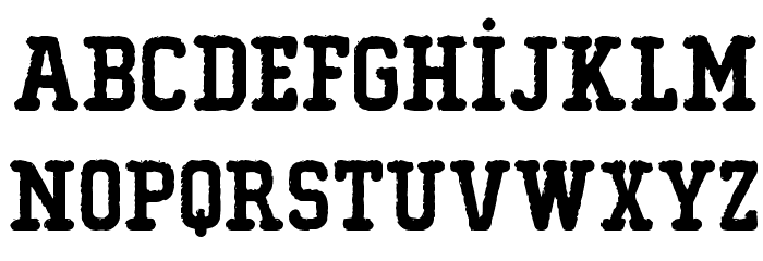 Typo College Eroded Demo Font LOWERCASE