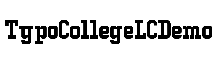 Typo College LC Demo  नि: शुल्क फ़ॉन्ट्स डाउनलोड