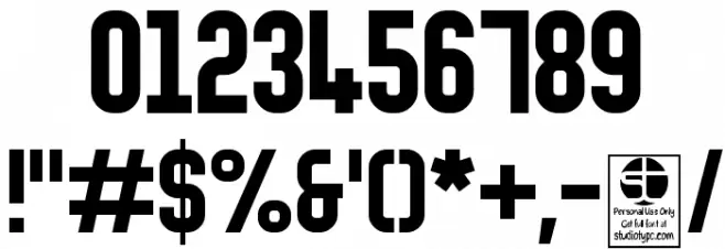 Typo College LC Demo Font OTHER CHARS