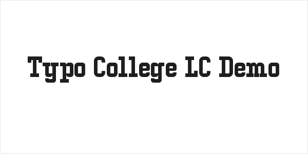 Typo College LC Demo Logo