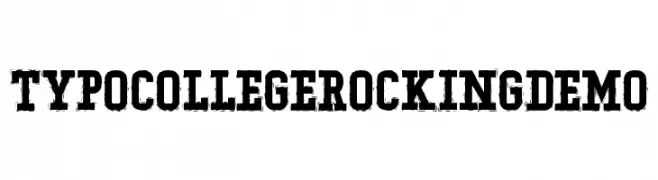 Typo College Rocking Demo  Fuentes Gratis Descargar