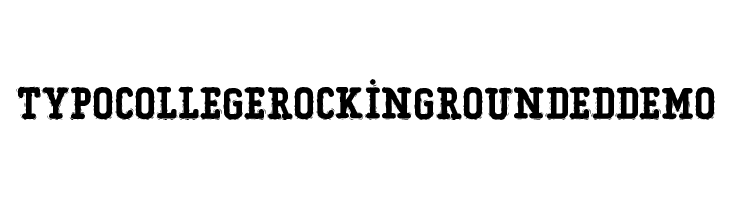 Typo College Rocking Rounded Demo Font