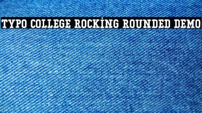 Typo College Rocking Rounded Demo Example 2