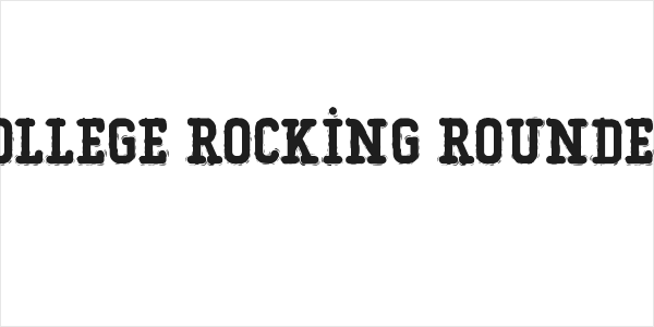 Typo College Rocking Rounded Demo Logo