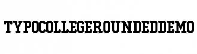 Typo College Rounded Demo  تنزيل الخطوط