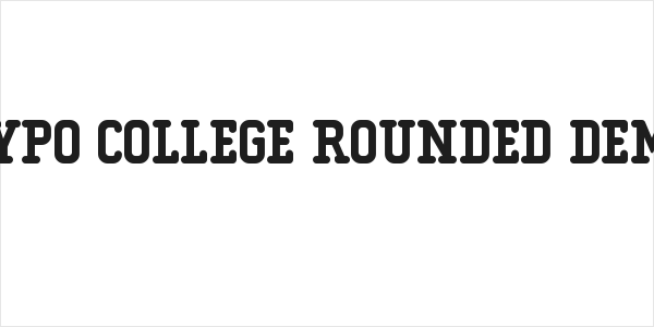 Typo College Rounded Demo Logo