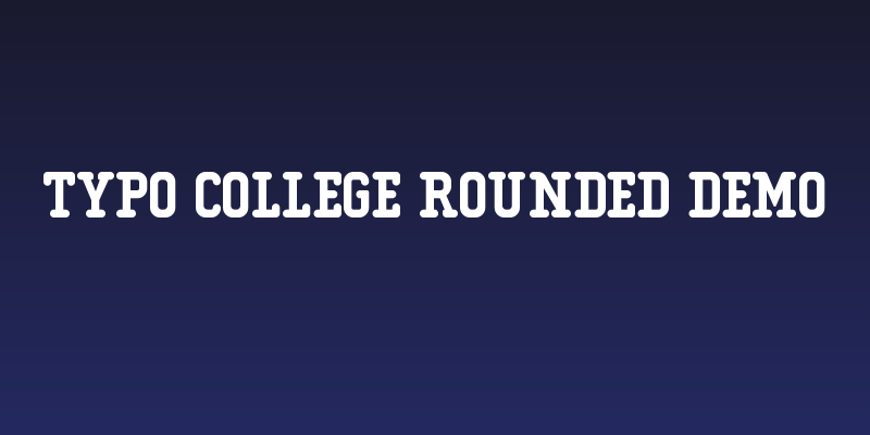 Typo College Rounded Demo Social Header