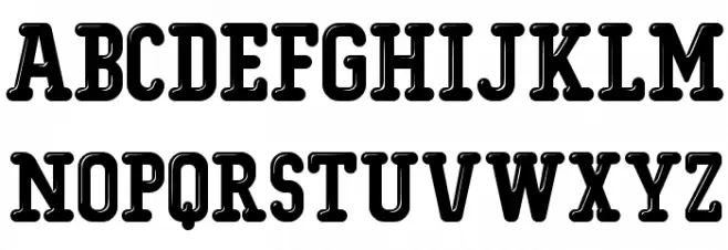 Typo College Shining Demo Polices MAJUSCULES