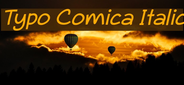 Typo Comica Italic Font examples