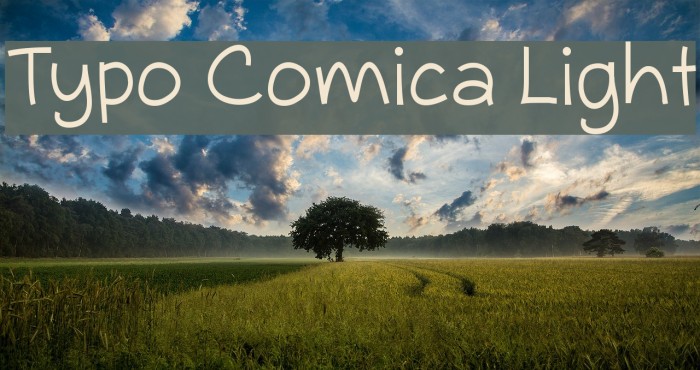 Typo Comica Light Font examples