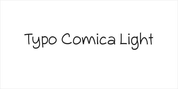 Typo Comica Light Logo