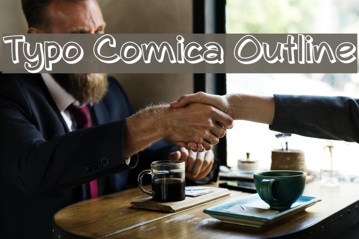 Typo Comica Outline Font examples