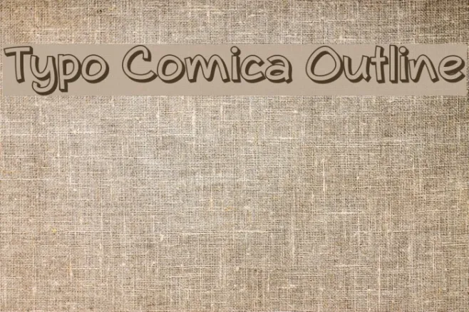 Typo Comica Outline Example 2