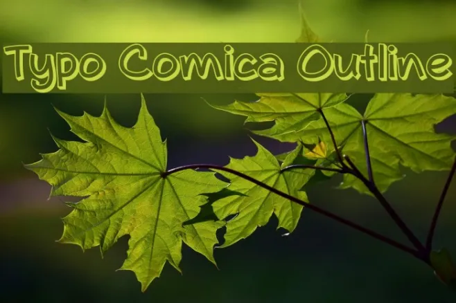 Typo Comica Outline Example 3