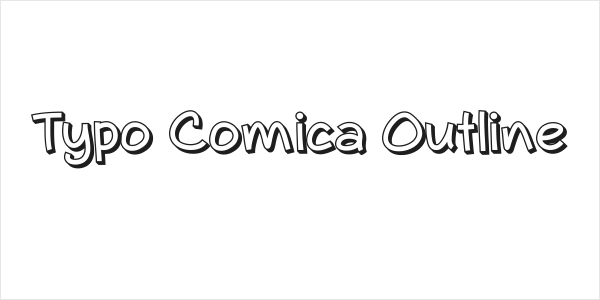 Typo Comica Outline Logo