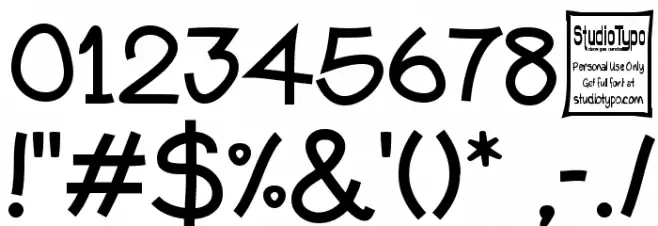 Typo Comica Font OTHER CHARS