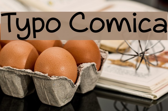 Typo Comica Font examples