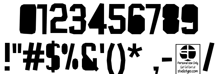 Typo Cut-Out Closed Demo Font OTHER CHARS