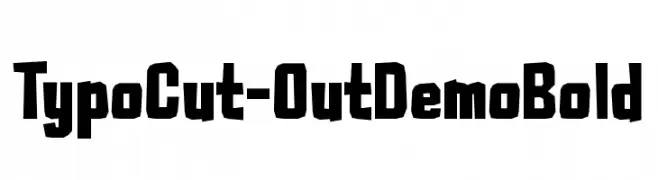 Typo Cut-Out Demo Bold  Frei Schriftart Herunterladen