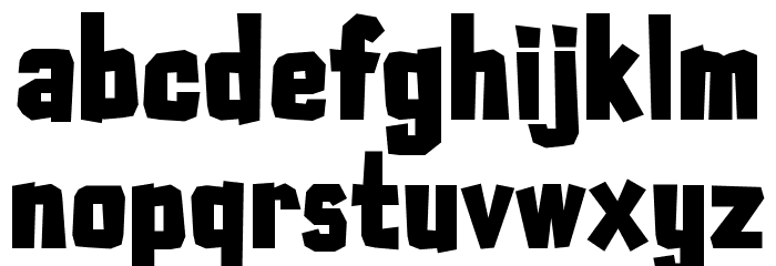 Typo Cut-Out Demo Bold Font LOWERCASE