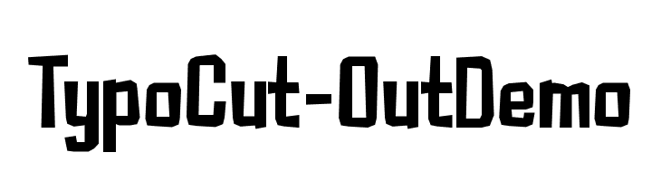 Typo Cut-Out Demo  フリーフォントのダウンロード