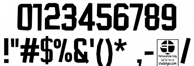 Typo Cut-Out Demo Font OTHER CHARS