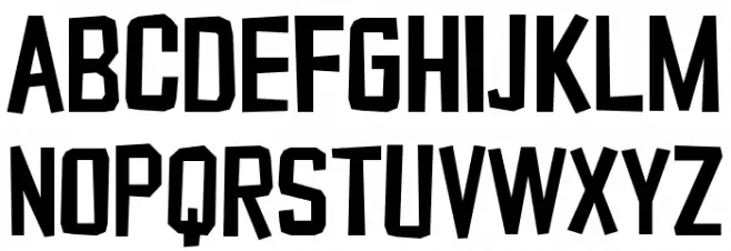 Typo Cut-Out Demo Caratteri MAIUSCOLE