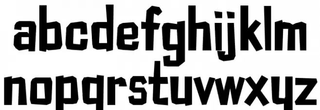 Typo Cut-Out Demo 字体 小写